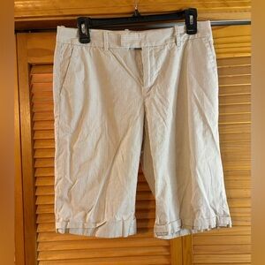 Banana Republic Striped Tan Shorts